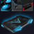 GIENEX Laptop Cooling Pad 5 Fans Up to 17.3 Inch Heavy Notebook Cooler, Blue LED Lights, 2 USB Ports, Blue-5fans