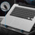 Steel Mesh Panel LED Fan Adjustable Speed Control 10 "-17" Laptop Cooling Pad, Cooling Bracket