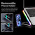 Laptop Cooler for Laptop 12-18 Inch Six Fans LCD Screen Laptop Cooling Pad Adjustable Notebook Stand Two Port(E)