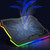 zhanghong Laptop Cooling pad, Single Large Fan, Heavy Duty Laptop Cooler up to 17.3 inches, Colorful LED Lights, 2 USB Ports