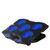 Laptop Cooling Pad Notebook Cooler for Desk and Lap Use Laptop Fan Stand 5 Adjustable Heights with 5 Quiet Fans and Phone Holder for 12-17 Inch Laptops (Color : Blue) (Blue)
