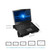 Laptop Cooler Laptop Cooling Pad Notebook Gaming Cooler Stand with Four Fan and 2 Port for 14-17inch Laptop(D)