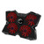 Laptop Cooler Laptop Cooling Pad Notebook Gaming Cooler Stand with Four Fan and 2 Port for 14-17inch Laptop(D)