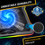 KLIM Ultimate - RGB Laptop Cooling Pad with LED Rim - New - Gaming Laptop Cooler - USB Powered Fan - Very Stable and Silent Laptop Stand - Compatible up to 17" - PC Mac PS5 PS4 Xbox One