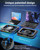 MOUNTUP RGB Laptop Cooling Pad for 13-19 Inch, Max 3500RPM Gaming Laptop Cooler, Cooling Pad Stand with Touch Switch to Control Speed, Laptop Fan Cooling Pad with Powerful 4.72 Inch Turbo Fan