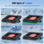 IETS GT600 RGB Laptop Cooling Pad Equipped with Gigantic Turbo-Fan（5.5inch Diameter）,Sealed Foam for Rapid Cooling Gaming Laptop,14.1-19.3 inch Laptop Cooler with 3-Port USB Hub,Dust Filter