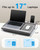 HUANUO Lap Desk - Fits up to 17 inches Laptop Desk, Built in Mouse Pad & Wrist Pad for Notebook, Laptop, Tablet, Lap Stand with Tablet, Pen & Phone Holder, Black Woodgrain