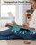 Potuopy Lap Desk - Up to 17” Laptop Tray with Wrist Rest, Portable Handle, Fixed Mouse Pad, Tablet & Phone Slots, Laptop Stand for Bed with Cushion (Dark Brown Woodgrain)