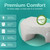 COMFYDEL HOME Memory Foam Reading Pillow with Arm Rests & Pocket | Lap Desk for Laptop, Reading and Relaxing on Bed, Couch, or Floor, Armrest and Gaming Pillow – Ideal for Ultimate Comfort and Support