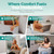 COMFYDEL HOME Memory Foam Reading Pillow with Arm Rests & Pocket | Lap Desk for Laptop, Reading and Relaxing on Bed, Couch, or Floor, Armrest and Gaming Pillow – Ideal for Ultimate Comfort and Support