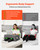 VEVOR Reading Pillow for Gaming, Extra Large Lap Desk Pillow with Pockets and Cup Holder, Laptop Pillow with Memory Foam Bed Rest, Bed Pillow for Sitting Up for Gaming, Reading, Resting, Working, Grey