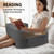 CRYSNATM Lap Desk Pillow with Arm Rest, Gaming Pillow for Bed, Laptop Desk for Couch, Comfortable for Reading, Working, and Crocheting