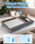 Laptop Lap Desk, Portable Large Laptop Desk for Bed, Up to 17 in Lap Table with Wrist Rest, Mouse Pad, Tablet Phone Slot, Portable Handle, Cushion (Dark Brown Woodgrain)