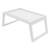 Set of 6 Bed Tray Table with Folding Legs, Breakfast in Bed Table Tray, Kids Lap Desk for Eating, Portable and Foldable Laptop Desk for Bed (White)