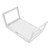 Set of 6 Bed Tray Table with Folding Legs, Breakfast in Bed Table Tray, Kids Lap Desk for Eating, Portable and Foldable Laptop Desk for Bed (White)