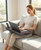HETTHI Lap Desk with Cushion, Large Laptop Desk for Adults, Up to 17" Laptop Tray for Bed with Wrist Rest, 2 Self-Adhesive Mouse Pads, Portable Handle, Tablet Phone Slot (Dark Brown)
