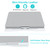 KLEAR Laptop Bed Tray Desk, Foldable and Adjustable Lap Table with Heights and Angles, Upgraded-Sturdy Laptop Lap Desk for Bed/Sofa/Couch/Floor (2 Drawers, Grey)