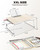 SAIJI Folding Bed Desk for Laptop, Eating Breakfast, Writing, Gaming, Extra Large 25.6" x 19.3" Portable Floor Stand Laptop Desk Table for Adult,Kids, Wood Bed Tray Table Lap Desk
