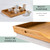 ROSSIE HOME Bamboo Wood Bed Tray, Lap Desk with Detachable Cushion, Serving Tray - Natural - Fits up to 15.6 Inch Laptops - Style No. 76107