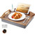 DRELIFAM Lap Desk with Cushion,Wooden Bed Tray Table for Eating,Lap Tray in Recliner,Breakfast Tray,TV Dinner Bed Food Trays (Acacia Wood A)