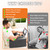 Comehealthy Lap Desk Pillow for Laptop, Large Reading Pillow for Adult, Arm Rest Pillow with Cup Holder, Memory Foam Bed Desk for Working, Gaming, Reading, Laptop Desk for Couch Bed Floor(Grey)