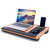 UPLANDIC Laptop Tray – Home Office Lap Desk with Built-in Mouse Pad, Wrist Rest & Phone Holder, Portable Laptop Stand with Cushion, Tablet Slot & Carry Handle, Ideal for Bed & Workspaces (Walnut)
