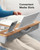 HUANUO Lap Desk - Fits up to 17 inches Laptop Desk, Built in Mouse Pad & Wrist Pad for Notebook, Laptop, Tablet, Lap Stand with Tablet, Pen & Phone Holder, Wood Grain