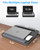HETTHI Portable Lap Desk, Laptop Stand for Bed with Soft Wrist Rest, Tablet/Phone Slot, Fabric Handle, Laptop Bed Desk with Cushion (Black)