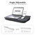 Lap Desk with Cushion, Fits up to 17 inch Laptop, Pillow Designed, Portable Laptop Stand with Tray, Pad & Phone Holder, Home Office for Bed/Couch/Car/Reading/Writing,MillHome (Black)