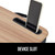 GORILLA GRIP Laptop Lap Desk with Phone Holder, Pillow Cushion Desks Fit Laptops up to 15.6", Gifts for Home, Portable Travel Workstation, Tray Ledge Keep Computers in Place, Light Wood Color
