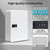 YOOBOX Key Cabinet Lock Box for 93 Keys, Wall Mounted White Security Storage Box Steel Key Organizer with Key Tag Labels Stickers and Hooks