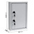 BankSupplies Fort Knox 40 Key Cabinet - Dual Lock Control Key Box - Welded 22 Gauge Steel Construction - Scratch Resistant - Write-On Key Tags for Easy Identification