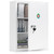 KYODOLED Wall Mount Locking Medicine Cabinet, Large Capacity First Aid Cabinet for Bathroom, Medicine Cabinet with Key, Secure Steel Lock Box for Medication, 15.75" H x 11.82" W x 4.72" D, White