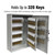 BankSupplies STEELMASTER 320 Key Cabinet - Dual Lock Control Key Box - Welded 22 Gauge Steel Construction - Scratch Resistant - Write-On Key Tags for Easy Identification