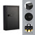 Sumerfnt Key Box Wall Mount with Code, Key Cabinet Lock Box for 40 Keys, Metal Key Storage Box with Key Tags and Number Stickers, 12.1"x 8.1" x 2.6"