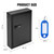 Sumerfnt Key Box Wall Mount with Code, Key Cabinet Lock Box for 40 Keys, Metal Key Storage Box with Key Tags and Number Stickers, 12.1"x 8.1" x 2.6"