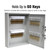 BankSupplies STEELMASTER 60 Key Cabinet - Dual Lock Control Key Box - Welded 22 Gauge Steel Construction - Scratch Resistant - Write-On Key Tags for Easy Identification