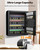 Uniclife 70 Position Key Cabinet with Combination & Key Lock Wall Mounted Security Keys Safe Key Organizer Black Digital with Keypad Adjustable Racks Key Tags & Permanent Pen (Batteries Not Included)