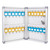 Amazon Basics Cabinet Key lock Box, Silver, 12.5"D x 8.5"W x 2.45"H
