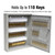 BankSupplies STEELMASTER 110 Key Cabinet Single Lock Key Box Welded Steel Scratch Resistant with Numbered Write-On Key Tags for Easy Identification 14W x 17H Inches