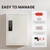 Grimtron 40 Keys Lock Box for Keys with Code, Electronic Key Box Wall Mount Cabinet, Private/Public Mode, Beige, Gifts for Mother‘s Day