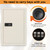 KYODOLED Key Storage Lock Box with Code, Locking Key Cabinet, 40 Key Holder Wall Mount with Combination Lock, Hooks & Tags Labels for Home, Office, Business, 2.5" D x 8.1" W x 12.1" H, White