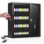 Nebakne 100 Keys Key Cabinet, Anti-Theft Key Lock Box with Key Tags, Adjustable Key Organizer Wall Safe for Car Office House Garage Rental Business