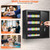 Nebakne 100 Keys Key Cabinet, Anti-Theft Key Lock Box with Key Tags, Adjustable Key Organizer Wall Safe for Car Office House Garage Rental Business