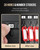 Uniclife 28 Position Key Cabinet with Combination Lock Resettable Black Digital Security Storage Box Steel Key Organizer with Colorful Key Tag Labels Stickers and Hooks