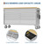 MilleLoom Tool Chest, 61 Inch Tool Box Mobile 9 Drawers Storage Rolling Cabinet with Wheels Lock Key Locking System Drawer Liners for Garage Warehouse Repair Shop, Sliver