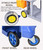 Cartsstorage Car Service Car Utility Vehicle Multifunction Portable Trolley Home Janitorial Cleaning Cart Trolley on Wheels Office Industrial House Keeping, DEGQSTPC, Grey