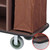 JKSVTF House Keeping Cart Trolley Hotel Trolley Service Truck Shelf Metal Plate Thickness-Underframe Anti-Collision Wheel (C)