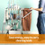 Janitorial cart Housekeeping cart Cleaning Cart on Wheels Housekeeping Caddy with Shelves Broom mop Holder