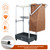 Janitorial cart Housekeeping cart Cleaning Cart on Wheels Housekeeping Caddy with Shelves Broom mop Holder